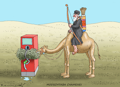 Cartoon: Modschtaba Chamenei (medium) by marian kamensky tagged board,of,oil,peace,iran,trump,krieg,modschtaba,chamenei,board,of,oil,peace,iran,trump,krieg,modschtaba,chamenei