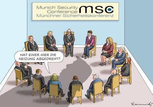 Cartoon: Münchner Sicherheitskonferenz (medium) by marian kamensky tagged münchner,sicherheitskonferenz,trump,putin,münchner,sicherheitskonferenz,trump,putin