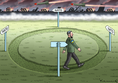 Cartoon: NATO BEITRITT (medium) by marian kamensky tagged nato,beitritt,vilnius,ukraine,nato,beitritt,vilnius,ukraine