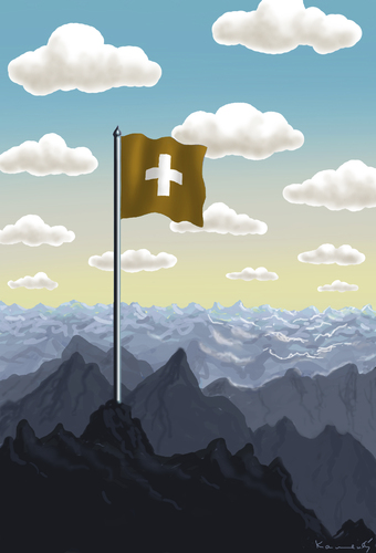 Cartoon: Neue Schweiz (medium) by marian kamensky tagged schweiz,zuwanderung,referendum,schweiz,zuwanderung,referendum