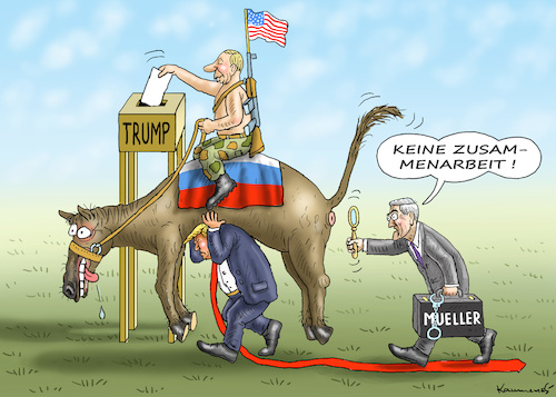 Cartoon: NO COLLUSION (medium) by marian kamensky tagged obama,trump,präsidentenwahlen,usa,baba,vanga,republikaner,inauguration,demokraten,wikileaks,faschismus,jamal,khashoggi,very,black,hole,obama,trump,präsidentenwahlen,usa,baba,vanga,republikaner,inauguration,demokraten,wikileaks,faschismus,jamal,khashoggi,very,black,hole