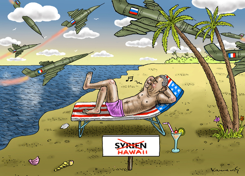 Cartoon: OBAMA AUF HAWAII (medium) by marian kamensky tagged hollande,trifft,obama,terroranschlag,in,paris,hollande,trifft,obama,terroranschlag,in,paris