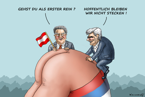 Cartoon: Österreichische Höhlenforscher (medium) by marian kamensky tagged vitali,klitsccko,ukraine,janukowitsch,demokratie,gewalt,bürgerkrieg,timoschenko,helmut,schmidt,österreich,gas,putinversteher,vitali,klitsccko,ukraine,janukowitsch,demokratie,gewalt,bürgerkrieg,timoschenko,helmut,schmidt,österreich,gas,putinversteher