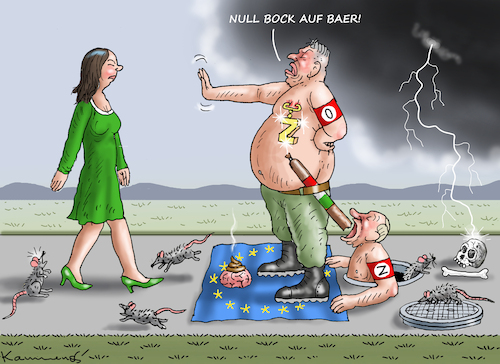 Cartoon: ORBAN SAGT BAERBOCK-TERMIN AB (medium) by marian kamensky tagged orban,sagt,baerbock,termin,ab,orban,sagt,baerbock,termin,ab