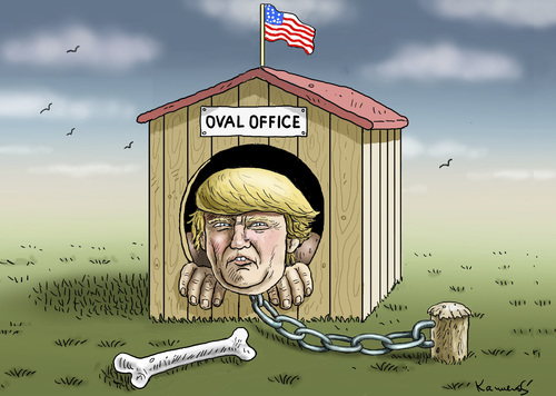 Cartoon: OVAL OFFICE (medium) by marian kamensky tagged mail,affair,clinton,trump,presidentenwahlen,usa,mail,affair,clinton,trump,presidentenwahlen,usa