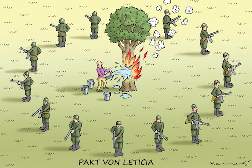 Cartoon: PAKT VON LETICIA (medium) by marian kamensky tagged jair,bolsonaro,brasilien,präsidentenwahl,faschismus,nationalisms,rechtsradikal,rassistisch,trump,mercosur,pakt,von,leticia,jair,bolsonaro,brasilien,präsidentenwahl,faschismus,nationalisms,rechtsradikal,rassistisch,trump,mercosur,pakt,von,leticia