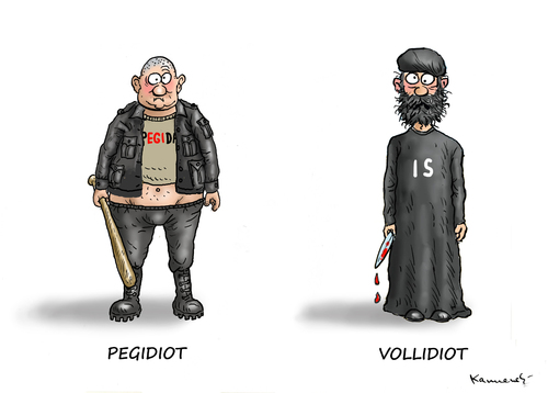 Cartoon: PEGIDIOT UNTER VOLLIDIOTEN (medium) by marian kamensky tagged jahres,des,unwort,lügenpresse,goebbels,geert,wilders,pegida,dresden,lügenpresse,unwort,des,jahres,goebbels,geert,wilders,pegida,dresden