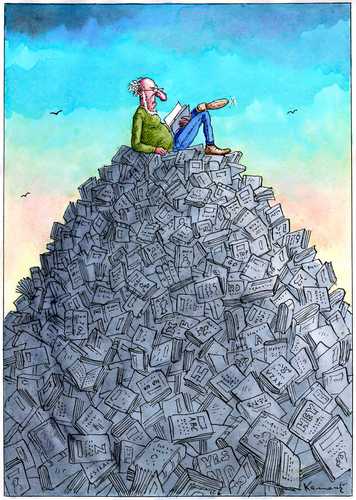 Cartoon: Reader (medium) by marian kamensky tagged humor