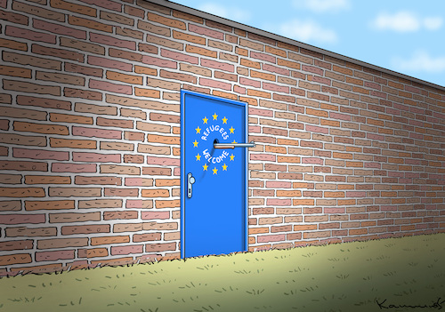 Cartoon: REFUGEES WELCOME! (medium) by marian kamensky tagged frontex,eu,schüsse,aussengrenze,frontex,eu,schüsse,aussengrenze