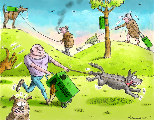 Cartoon: Robidog (medium) by marian kamensky tagged robidog,tierhaltung,robidog,tierhaltung,hundetiere
