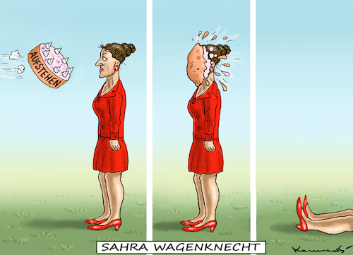 Cartoon: SAHARA WAGENKNECHT (medium) by marian kamensky tagged wagenknecht,sammlungsbewegung,aufstehen,die,linke,wagenknecht,sammlungsbewegung,aufstehen,die,linke