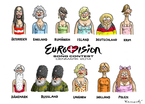 Cartoon: Singen im Staate Dänemark (medium) by marian kamensky tagged eurovision,song,contest,in,denmark,russia,putin,ukraine,eurovision,song,contest,in,denmark,russia,putin,ukraine