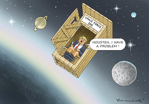 Cartoon: SPACE FORCE ONE (medium) by marian kamensky tagged obama,trump,präsidentenwahlen,usa,baba,vanga,republikaner,inauguration,demokraten,wikileaks,g7,kanada,space,force,one,faschismus,obama,trump,präsidentenwahlen,usa,baba,vanga,republikaner,inauguration,demokraten,wikileaks,g7,kanada,space,force,one,faschismus