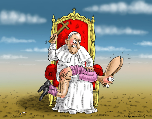 Cartoon: Tebartz beim Arzt Papst (medium) by marian kamensky tagged bischof,franz,peter,tebartz,van,elst,katholische,kirche,geldmissbrauch,papst,franciskus,bischof,franz,peter,tebartz,van,elst,katholische,kirche,geldmissbrauch,papst,franciskus