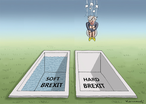 Cartoon: THE HARD BREXIT (medium) by marian kamensky tagged brexit,theresa,may,england,eu,brexit,theresa,may,england,eu