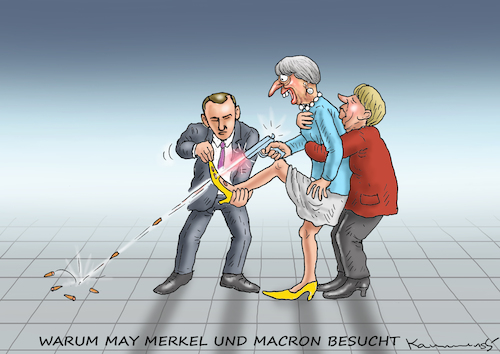 Cartoon: THERESA AUF DEM KONTINENT (medium) by marian kamensky tagged kkk,monarchie,babis,strache,kurz,orban,kopftuchverbot,populismus,kazsynski,ungarn,pressefreiheit,juncker,soros,kaczinski,theresa,may,brexit,kkk,monarchie,babis,strache,kurz,orban,kopftuchverbot,populismus,kazsynski,ungarn,pressefreiheit,juncker,soros,kaczinski,theresa,may,brexit