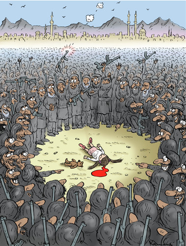 Cartoon: Triumph der Taliban Kopfschuss (medium) by marian kamensky tagged terrorismus,extremismus,taliban,der,kopfschuss,kopfschuss,der,taliban,extremismus,terrorismus