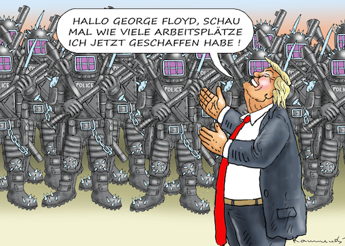 TRUMP DANKT GEORGE FLOYD