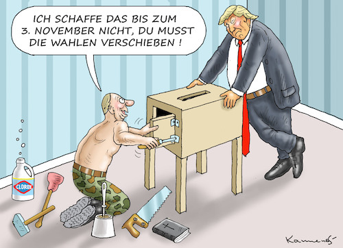 Cartoon: WAHLVERSCHIEBUNG (medium) by marian kamensky tagged afrin,kurden,erdogan,syrien,aramenien,genozid,präsidentenwahlen,türkeiwahlen,kurdistan,trump,is,afrin,kurden,erdogan,syrien,aramenien,genozid,präsidentenwahlen,türkeiwahlen,kurdistan,trump,is