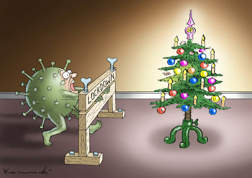 Cartoon: WEIHNACHTSLOCKDOWN (medium) by marian kamensky tagged coronavirus,epidemie,gesundheit,panik,stillegung,george,floyd,twittertrump,pandemie,weihnachten,weihnachtslockdown,santa,klaus,coronavirus,epidemie,gesundheit,panik,stillegung,george,floyd,twittertrump,pandemie,weihnachten,weihnachtslockdown,santa,klaus