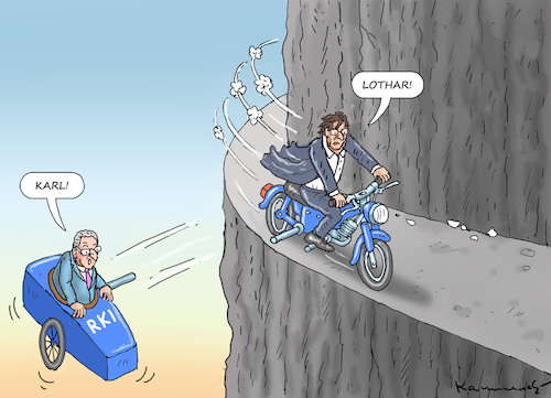 Cartoon: WIELER GEHT (medium) by marian kamensky tagged wieler,geht,rki,lauterbach,wieler,geht,rki,lauterbach