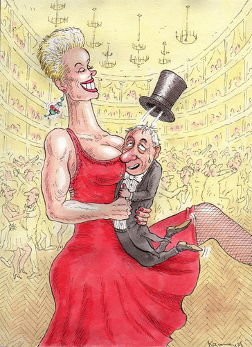 Cartoon: Wiener Opernball (medium) by marian kamensky tagged wiener,opernball,richard,lugner,brigitte,nielsen,wiener opernball,richard lugner,brigitte nielsen,wiener,opernball,richard,lugner,brigitte,nielsen