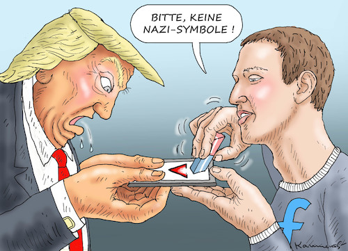 Cartoon: ZUCKERBERG GREIFT DURCH (medium) by marian kamensky tagged coronavirus,epidemie,gesundheit,panik,stillegung,george,floyd,twittertrump,pandemie,coronavirus,epidemie,gesundheit,panik,stillegung,george,floyd,twittertrump,pandemie