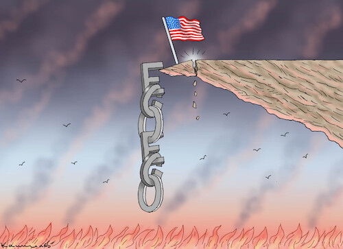 Cartoon: ZWEI EGOS (medium) by marian kamensky tagged musk,trump,zuckerberg,bezos,felon,and,elon,in,panama,zölle,diktator,selenskyj,putin,ukraine,usa,tesla,doge,musk,trump,zuckerberg,bezos,felon,and,elon,in,panama,zölle,diktator,selenskyj,putin,ukraine,usa,tesla,doge
