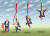 Cartoon: AKROBAT TRUMP (small) by marian kamensky tagged obama,trump,präsidentenwahlen,usa,baba,vanga,republikaner,inauguration,demokraten,wikileaks,faschismus
