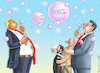 Cartoon: AUFGEBLÄHTE ZEITEN (small) by marian kamensky tagged musk,trump,zuckerberg,bezos,felon,and,elon,in,panama,zölle,diktator,selenskyj,putin,ukraine,usa,china,handelskrieg