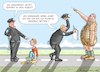 Cartoon: BAYERISCHE POLIZEI (small) by marian kamensky tagged unschuldslamm,aiwanger,bayerische,polizei