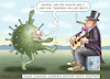 Cartoon: BEREICHERUNG (small) by marian kamensky tagged coronavirus,epidemie,gesundheit,panik,stillegung,trump,pandemie