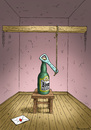Cartoon: Bierabschied (small) by marian kamensky tagged bier,abschied,herbstdepression,schwermut