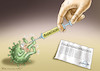 Cartoon: DEM VIRUS AN DEN KRAGEN GEHEN! (small) by marian kamensky tagged coronavirus,epidemie,gesundheit,panik,stillegung,trump,pandemie