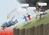 Cartoon: DEMOKRATIERETTUNG (small) by marian kamensky tagged musk,trump,zuckerberg,bezos,felon,and,elon,in,panama,zölle,diktator,selenskyj,putin,ukraine,usa