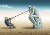 Cartoon: DENKERHASSER TRUMP (small) by marian kamensky tagged coronavirus,epidemie,gesundheit,panik,stillegung,george,floyd,twittertrump,pandemie