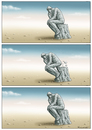 Cartoon: Denkpause (small) by marian kamensky tagged denker rodin pause kunst bildhauerei realismus