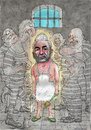Cartoon: Dominique Strauss-Kahn-The Maid (small) by marian kamensky tagged humor