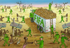 Cartoon: Ein FIFA Wunder ist geschehen (small) by marian kamensky tagged fifa,wm,brasilien,katar,korruption,fussball,sepp,blatter,papst,franziskus