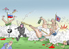 Cartoon: ENGLAND RUSSLAND (small) by marian kamensky tagged em,in,frankreich,terrorgefahr,is,sicherheit