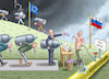 Cartoon: EU-LÖCHRIGE SANKTIONEN (small) by marian kamensky tagged eu,löchrige,sanktionen,lng,putin,scholz