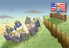 Cartoon: EU ERDRUTSCH (small) by marian kamensky tagged obama,trump,präsidentenwahlen,usa,baba,vanga,republikaner,demokraten,tv,duell,versus,clinton,supermond,faschismus
