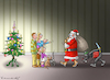 Cartoon: GEFÄHRLICHE WEIHNACHTEN (small) by marian kamensky tagged hamas greift israel an gefährliche weihnachten