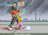 Cartoon: GRETA ZUM JAHRESTAG DES MASSAKER (small) by marian kamensky tagged esc,mit,greta,hamas,thunberg,israel