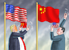 Cartoon: HANDELSKRIEG (small) by marian kamensky tagged musk,trump,zuckerberg,bezos,felon,and,elon,in,panama,zölle,diktator,selenskyj,putin,ukraine,usa,china,handelskrieg