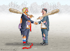 Cartoon: HANDELSKRIEG BEENDET (small) by marian kamensky tagged musk,trump,zuckerberg,bezos,felon,and,elon,in,panama,zölle,diktator,selenskyj,putin,ukraine,usa,china,handelskrieg