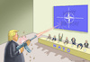 Cartoon: HAPPY 70th BIRTHDAY NATO ! (small) by marian kamensky tagged obama,trump,präsidentenwahlen,usa,baba,vanga,republikaner,inauguration,demokraten,kim,jong,un,wikileaks,faschismus,singarur,nato,summit,ruhani,iran