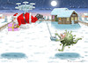Cartoon: HAPPY CORONA (small) by marian kamensky tagged coronavirus,epidemie,gesundheit,panik,stillegung,george,floyd,twittertrump,pandemie,weihnachten,santa,klaus