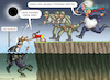 Cartoon: HEILIGER DONALD JAGT DEMOKRATEN (small) by marian kamensky tagged musk,trump,zuckerberg,bezos,felon,and,elon,in,panama,zölle,diktator,selenskyj,putin,ukraine,usa,tesla,doge