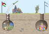Cartoon: HELD HAMAS (small) by marian kamensky tagged hamas,greift,israel,an